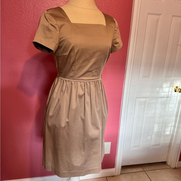 Kate Spade Tan A-Line Midi Dress - Picture 1 of 13